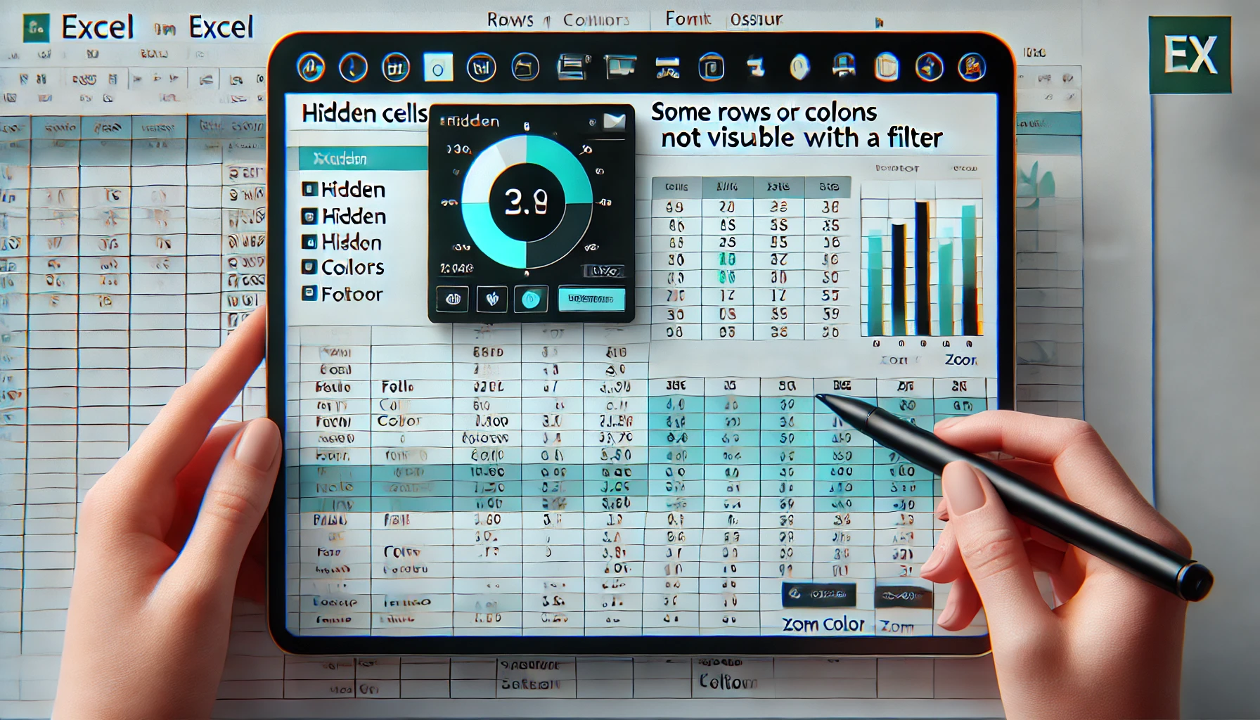 エクセル（Excel）で「セル」が表示されない