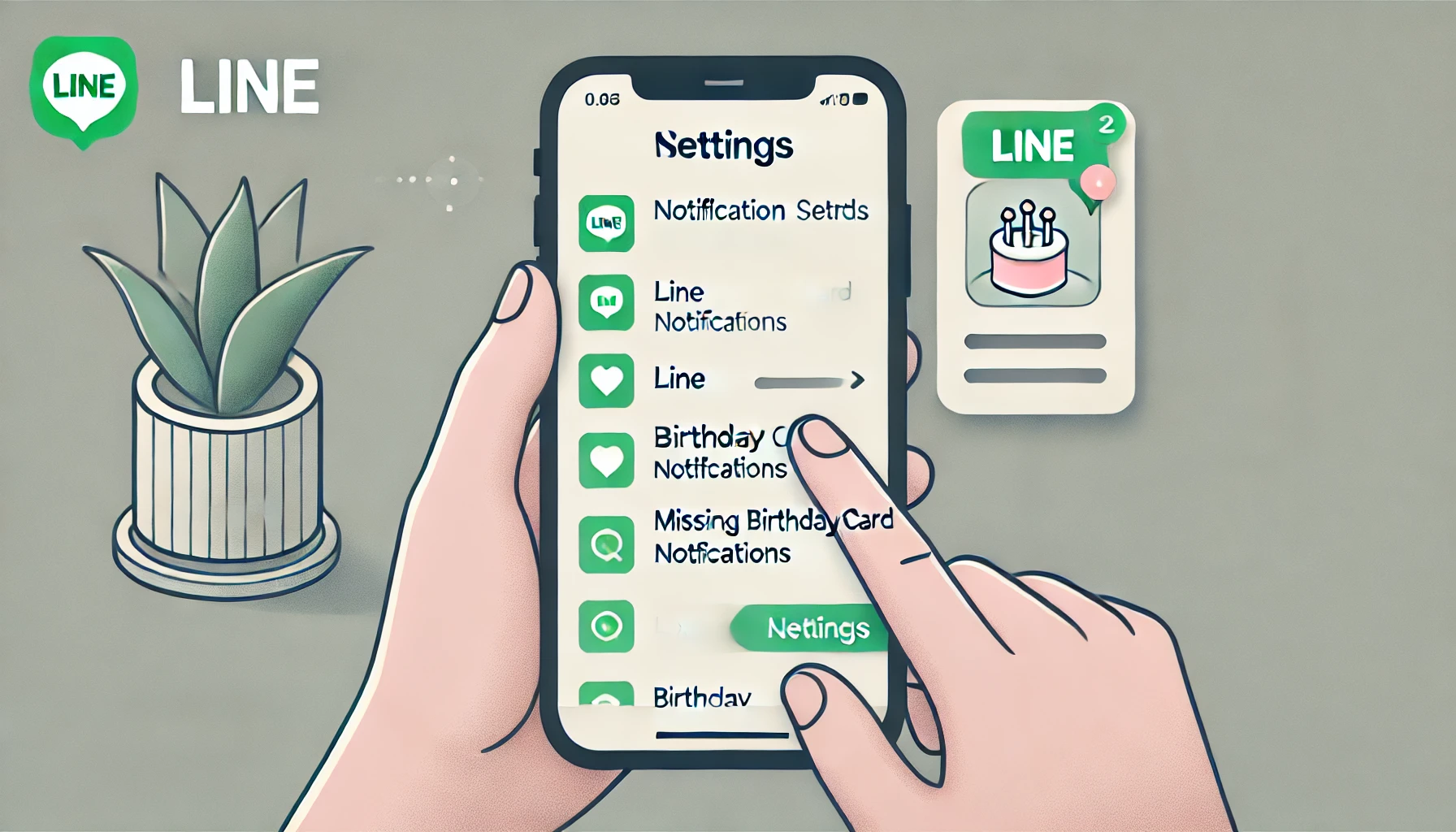 LINE誕生日カードが表示されない原因