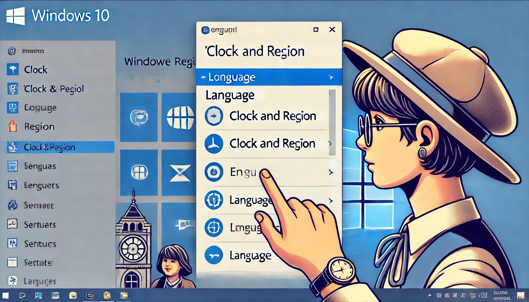 言語バー 表示されない windows10イメージ図